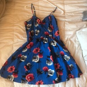 Forever 21 Fit &Flare Spaghetti Strap Floral Dress